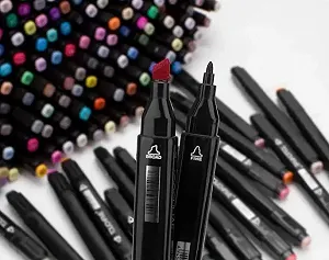 Набір скетч-маркерів 168 шт для малювання двосторонніх Touch Спортивні маркери скетчингу synthetic.ua - Фото 1