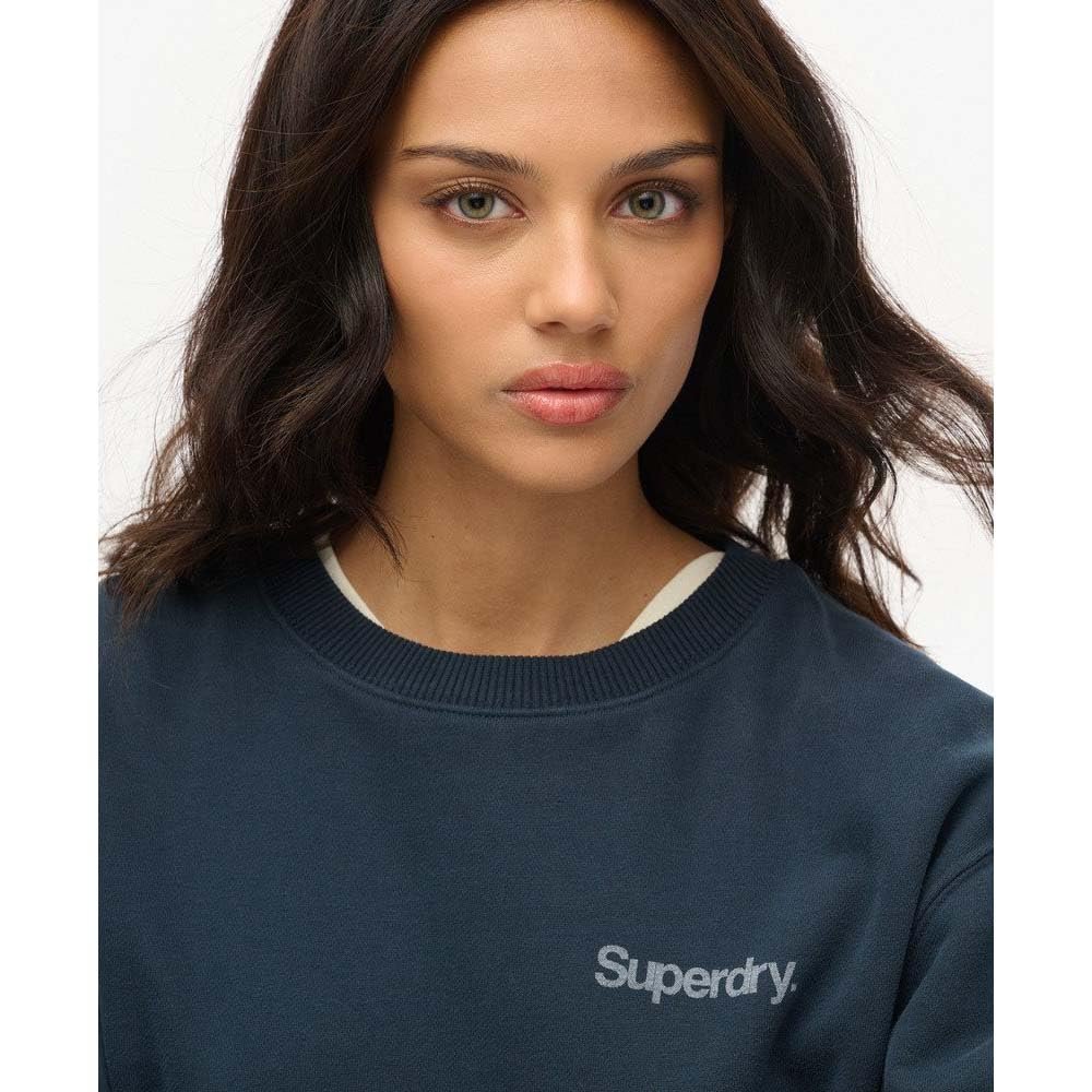 Женский Свитшот Superdry Oversized Core Logo City с круглым вырезом, фото №4