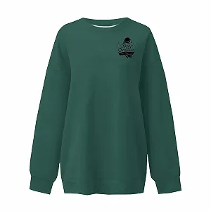 Женский свитшот Xmas 2024 Мягкий зимний свитер Модный повседневный принт Круглый вырез Длинный рукав Топ Свитшот - Фото 1