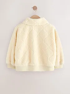 Флисовая куртка NEXT для девочки с узором synthetic.ua - Фото 1