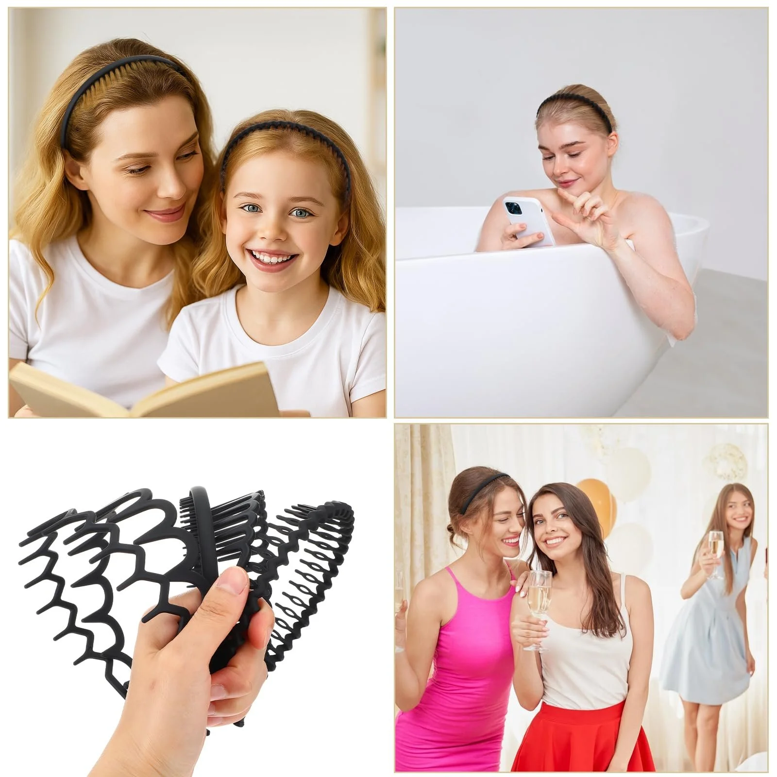 Набір гребінчастих обручів Zigzag, 5 шт., фото №5