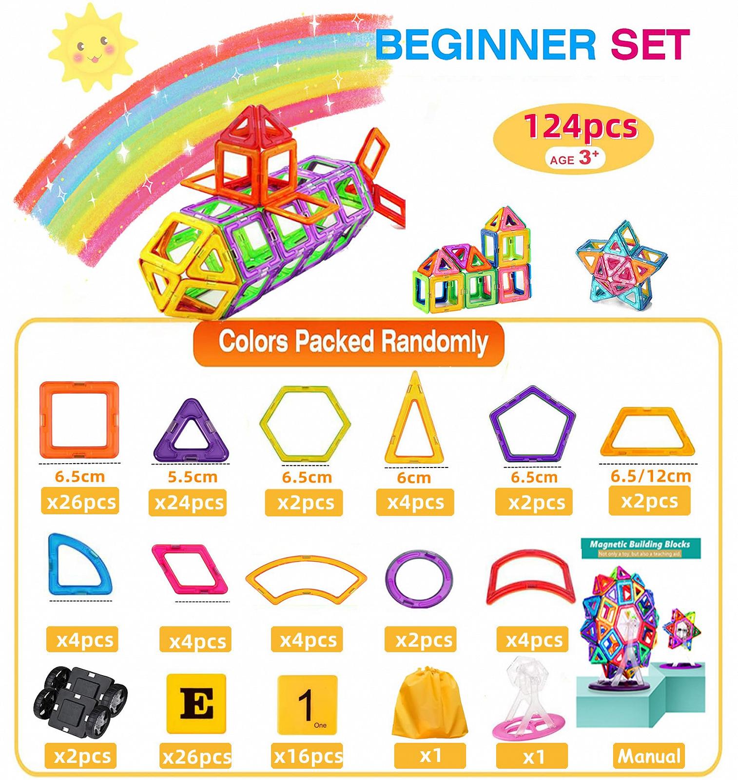 Набір morkka Magnetic Building Blocks для дітей від 3 років з магнітами, фото №3