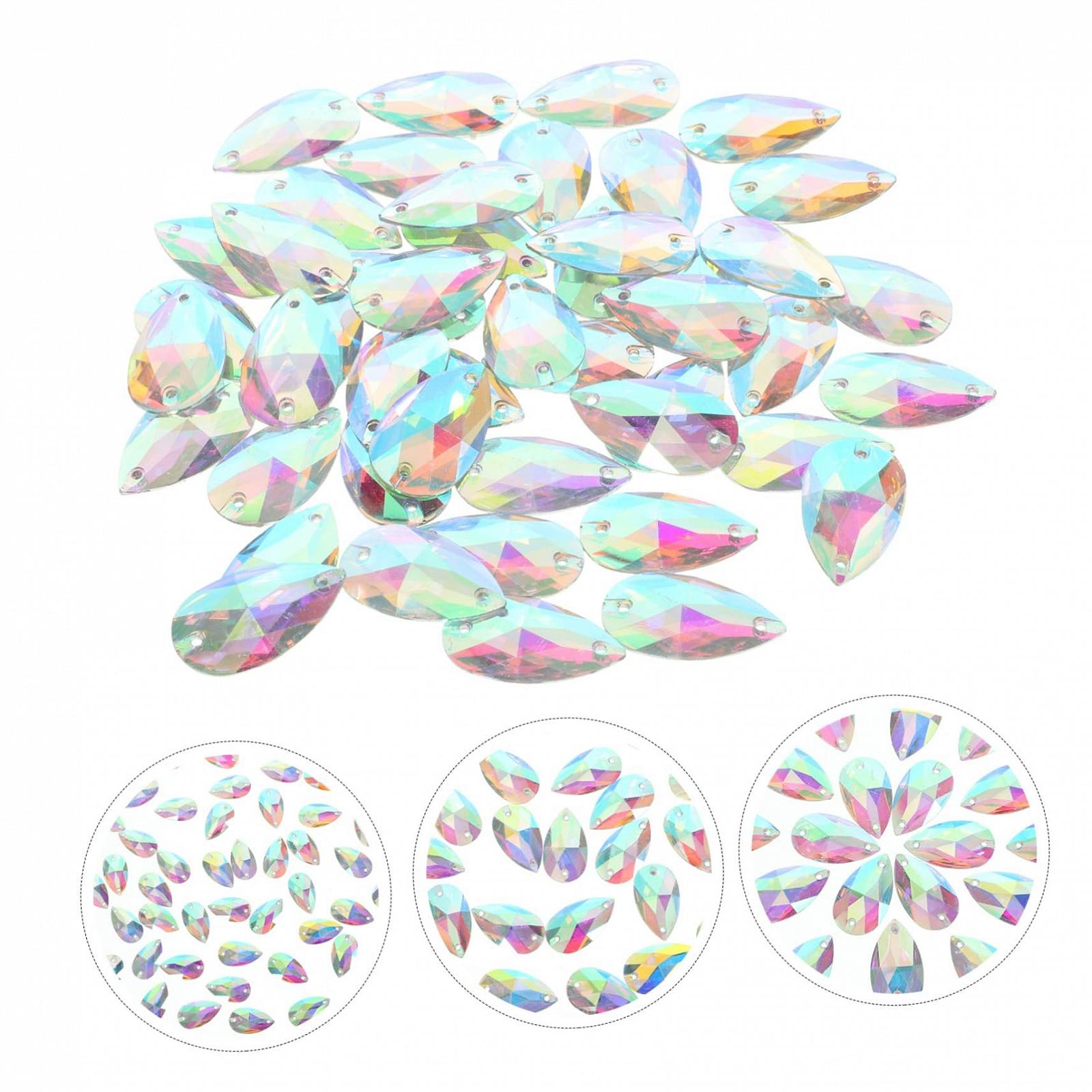 Стразы Healeved Каплевидные Плоская задняя часть 7 x 12 мм, фото №6