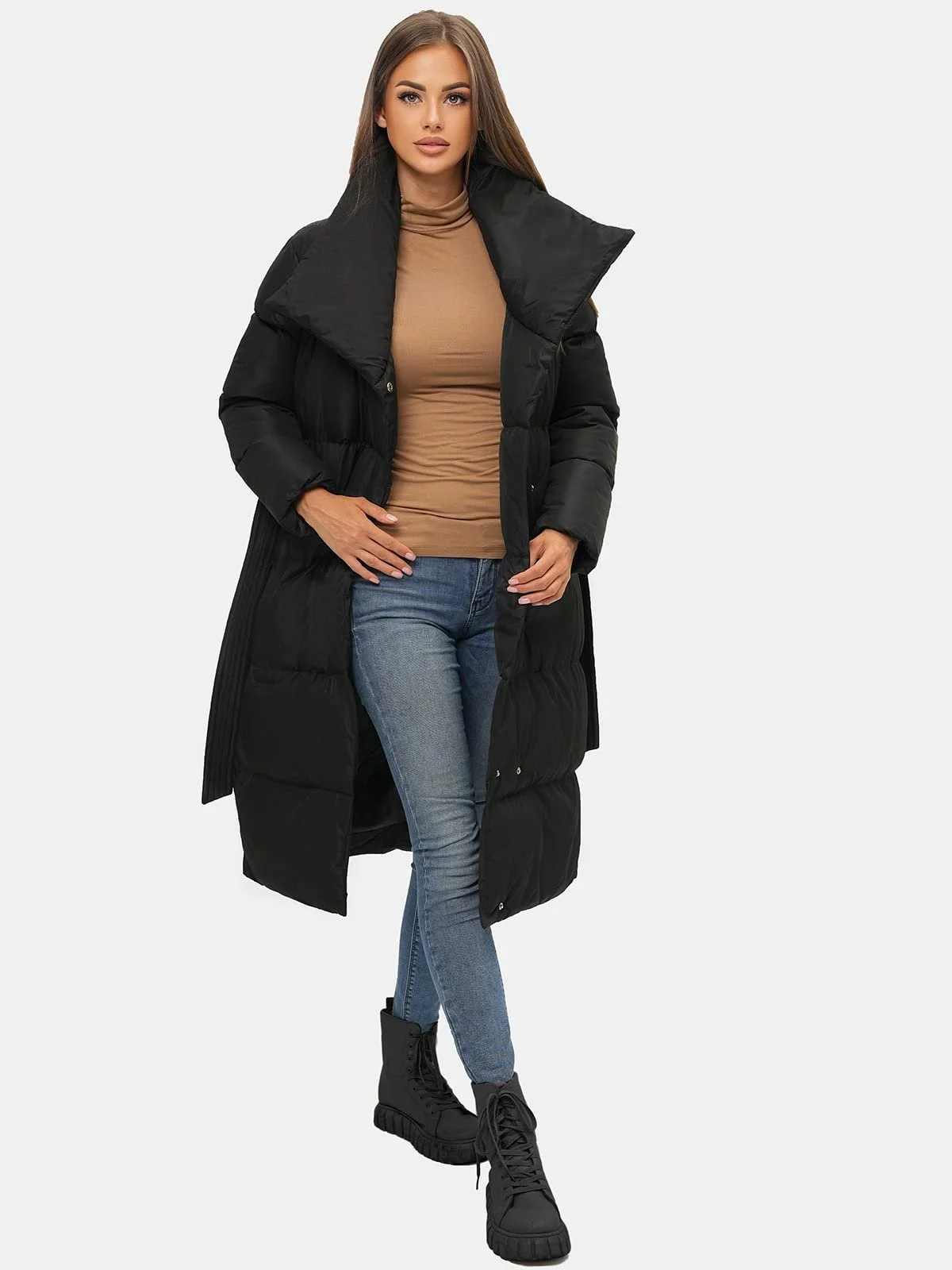 Женское зимнее пальто OZONEE JS/M737, фото №2 Женское зимнее пальто OZONEE JS/M737, фото №2