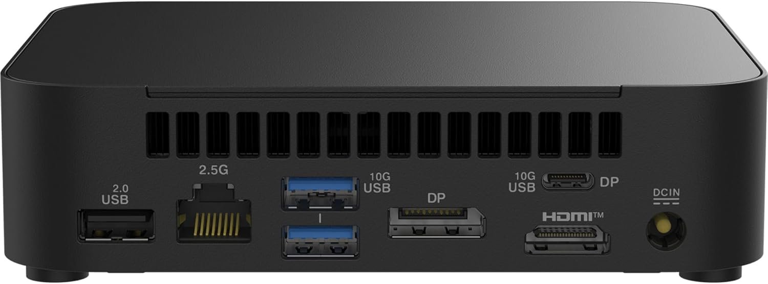 Міні ПК ASUS NUC 14 Essential / Intel Processor N150 / Без ОЗУ / Без SSD / Intel Graphics / 1 x HDMI / 1 x DisplayPort / 2.5G LAN / Wi-Fi 6E / Чорний, фото №4 Міні ПК ASUS NUC 14 Essential / Intel Processor N150 / Без ОЗУ / Без SSD / Intel Graphics / 1 x HDMI / 1 x DisplayPort / 2.5G LAN / Wi-Fi 6E / Чорний, фото №4