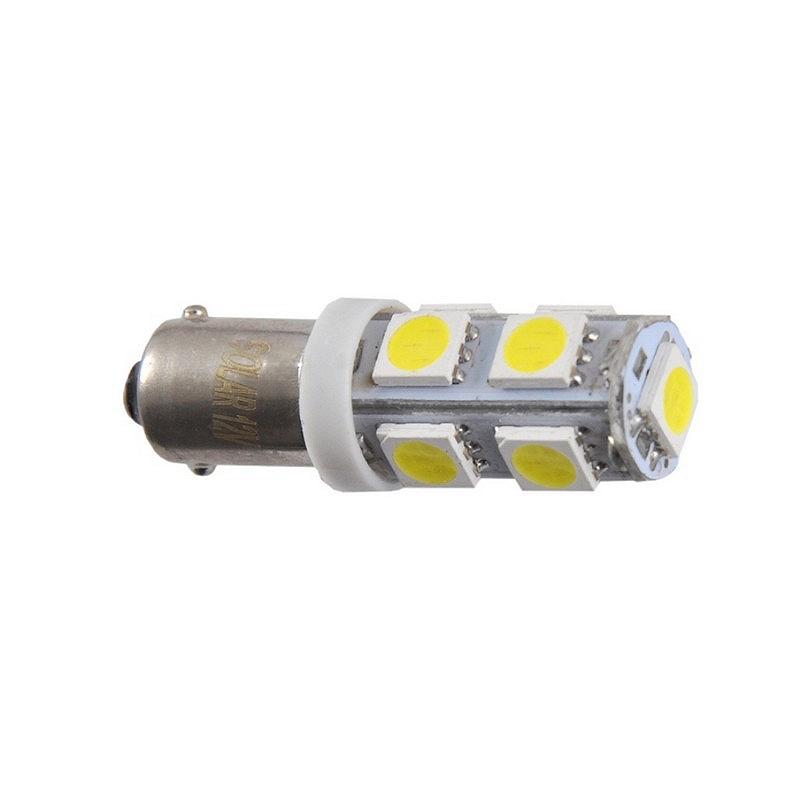 LED автолампа Solar 12V T8.5 BA9s 9SMD 5050 white 10шт, фото №1