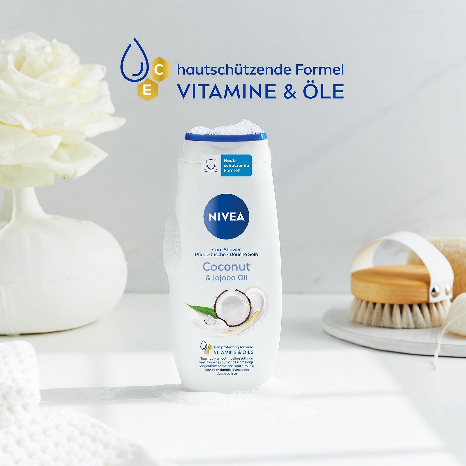 Гель для душа NIVEA Coconut & Jojoba Oil pH-нейтральный Увлажняющий 250 мл, фото №4