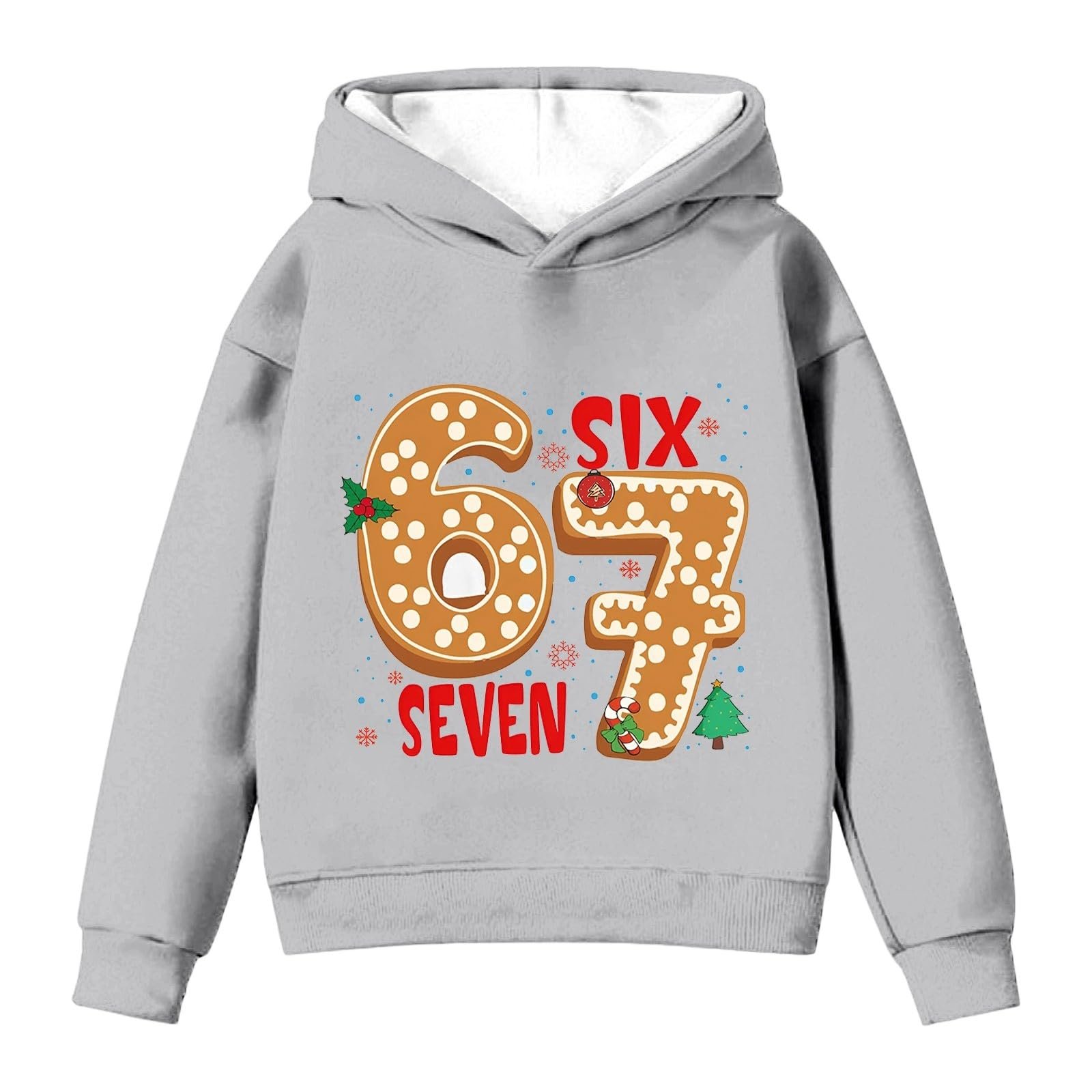 Дитячий худі 67 Six Seven Vintage Meme з принтом, фото №2