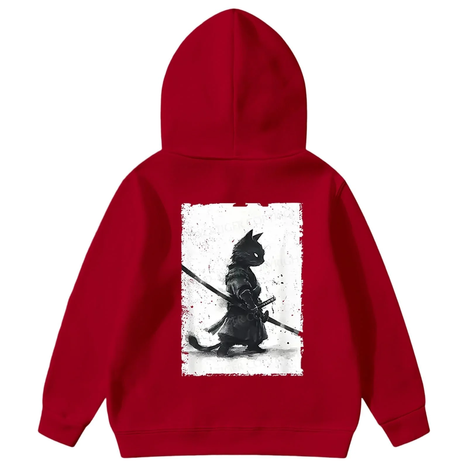 Толстовка для мальчиков - Милая толстовка с принтом кота и игривый пуловер с изображением животных, уютная флисовая куртка от 3 до 14 лет, фото №1