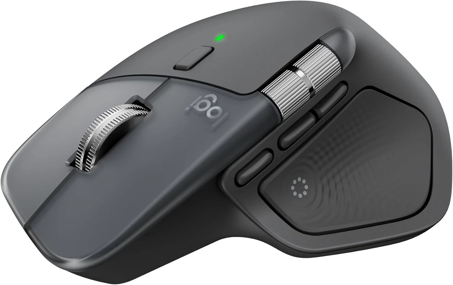Бездротова миша Logitech MX Master 4 / Bluetooth / Радіоканал / Darkfield / 8000 DPI / 7 кнопок / Інерційне 4Д колесо / Графітова, фото №1