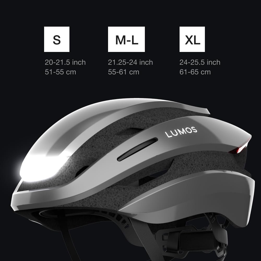 Шолом Lumos Ultra Smart Велосипедний LED Передній та задній ліхтар Поворотник Стоп-сигнали Bluetooth, фото №6
