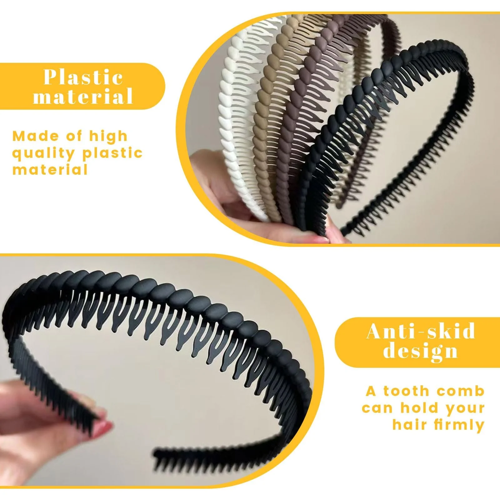 Обруч VelvetGlow з зубчиками для жінок, нековзкий, фото №3 Обруч VelvetGlow з зубчиками для жінок, нековзкий, фото №3