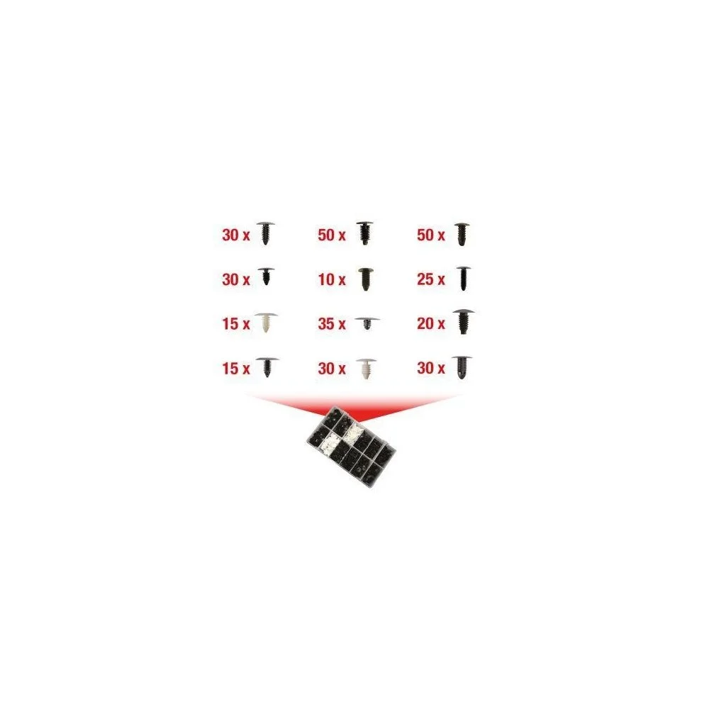 Комплект клипс кузова KS TOOLS 420.0900, фото №1