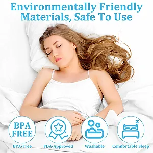 Капа від хропіння (2 шт.) Comfort для чоловіків та жінок, біла, блакитна synthetic.ua - Фото 1