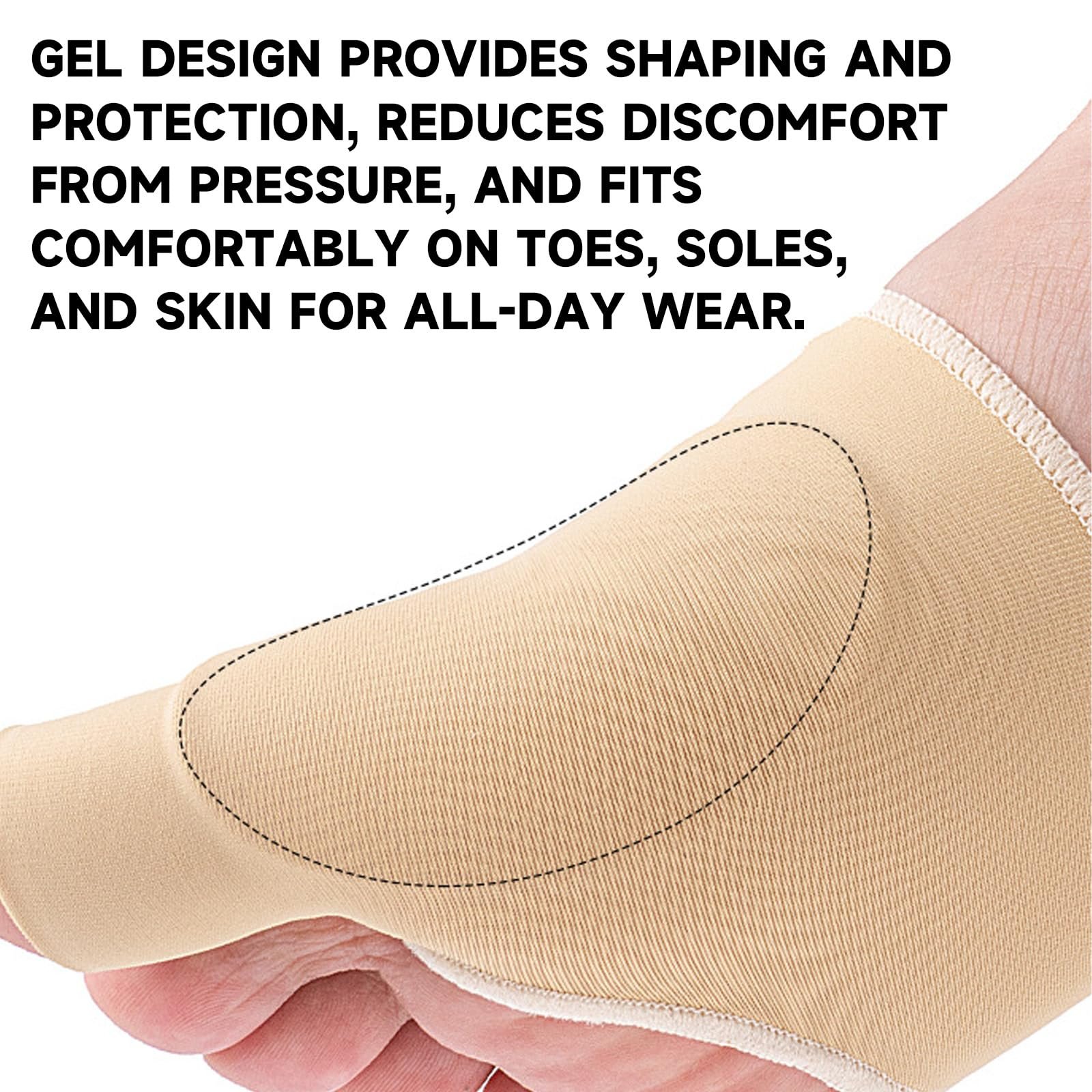 Носки для Hallux Valgus с лентой для пальцев, 2 шт., фото №6