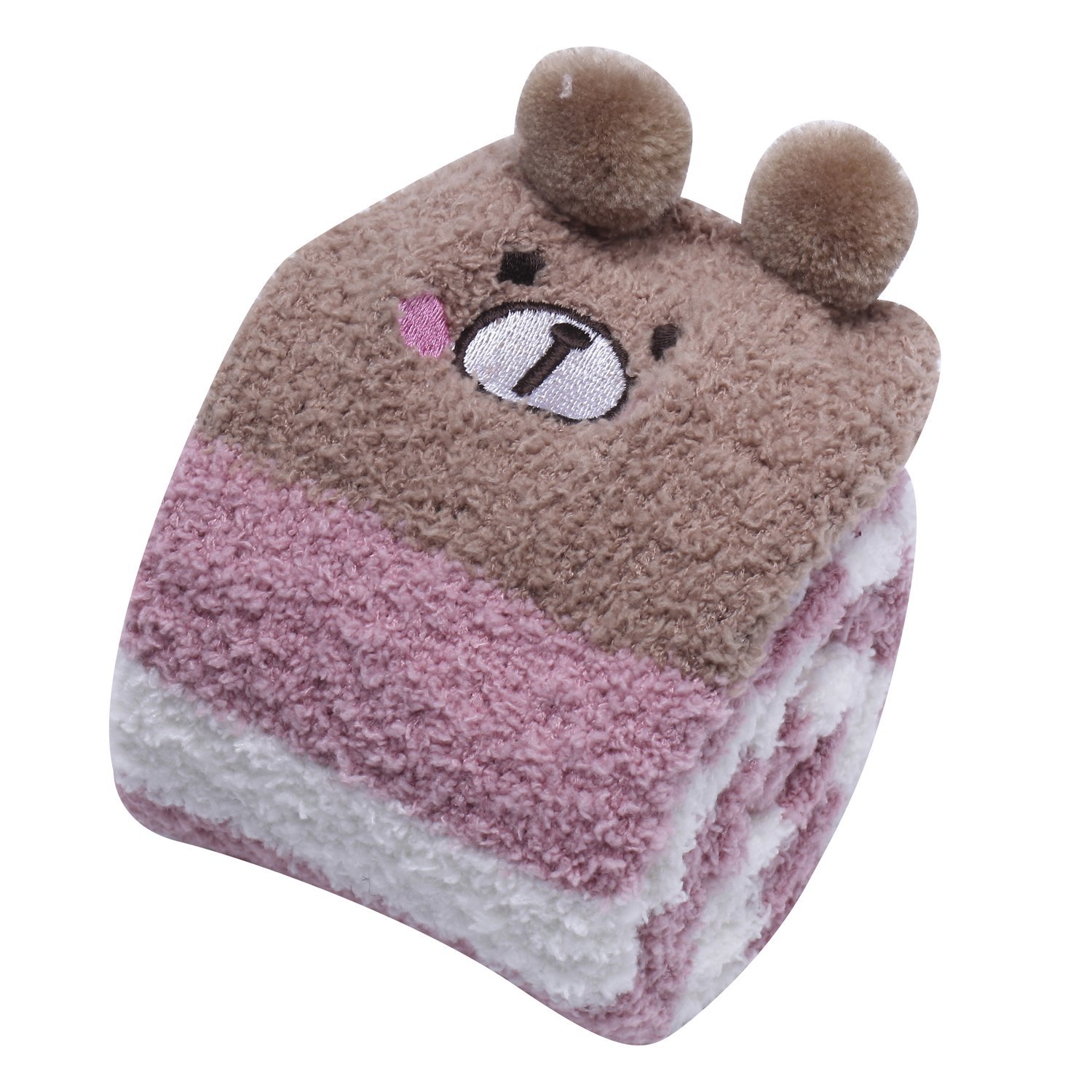 Гольфы LittleForBig С животными из кораллового вельвета в полоску, 2 пары, фото №9