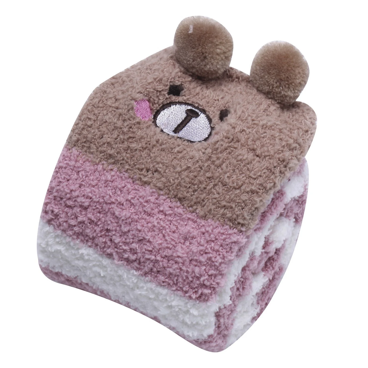 Гольфы LittleForBig С животными из кораллового вельвета в полоску, 2 пары, фото №9