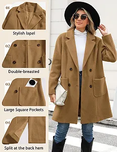 Пальто Yuson Girl Зимнее Женское Длинное Шерстяное synthetic.ua - Фото 1