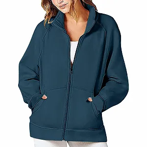 Женский Свитшот Зимний Осенний Комфортный Худи Спортивный Однотонный - Фото 1