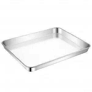 Набор форм для выпечки из нержавеющей стали 23,5 x 17,5 см серебристый - Фото 1