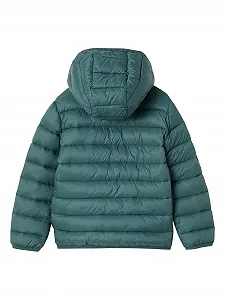 Легка стьобана куртка для хлопчиків Vertbaudet з капюшоном та переробленим поліестером synthetic.ua - Фото 1