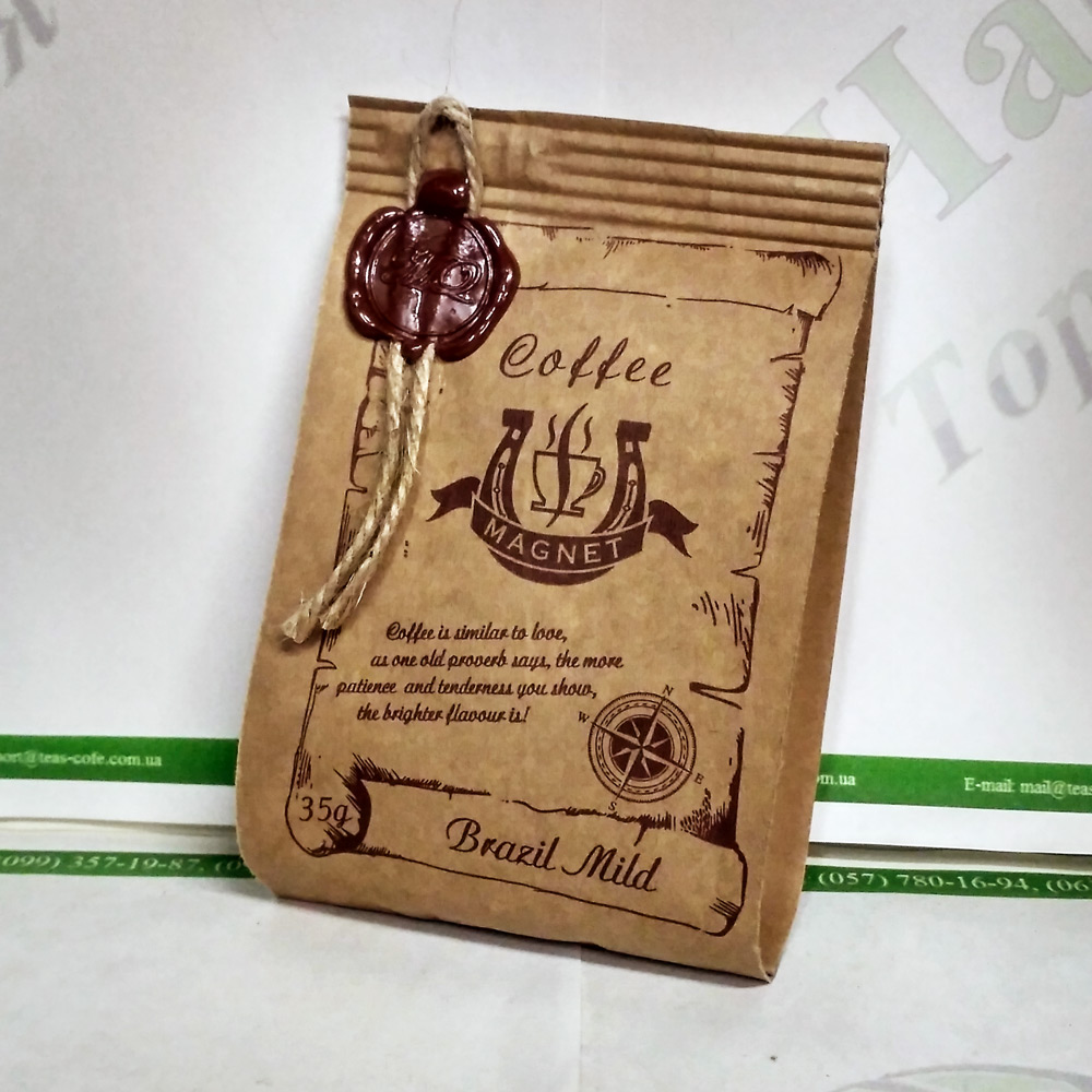 Кофе Magnet Brasil Mild Бразилия Мягкий сублим. 35г, фото №1
