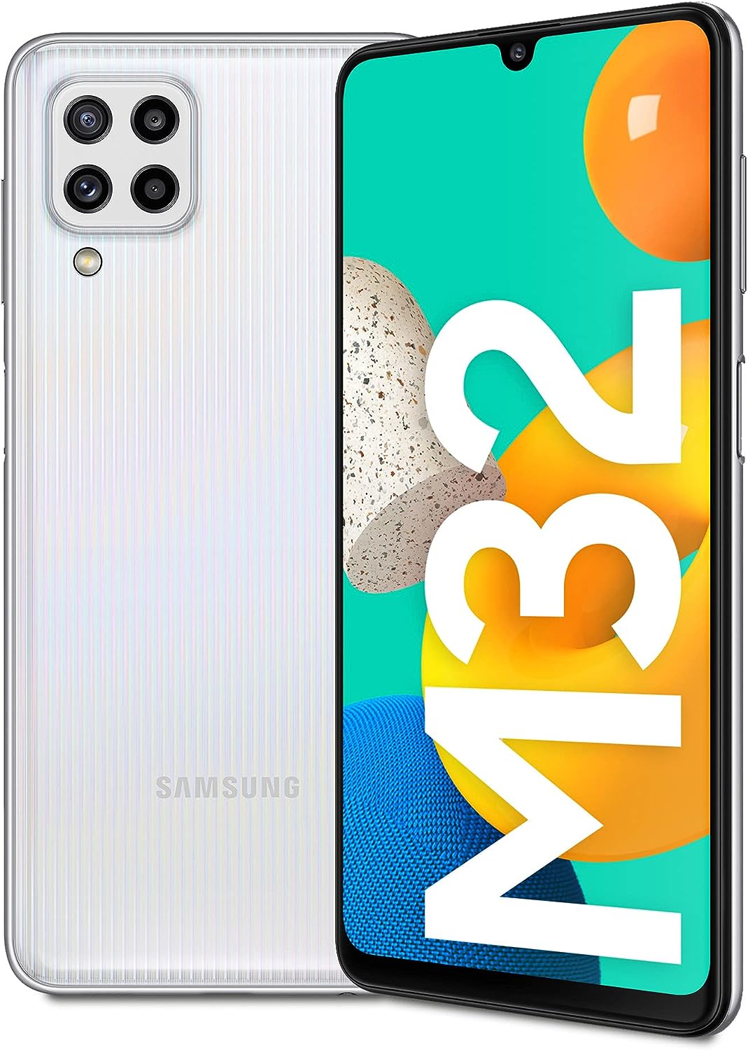 Смартфон 6.4" Samsung Galaxy M32 6/128GB 4G 2-SIM NFC 64/20 Mp 8 ядер Android 13 5000 mAh White, фото №2