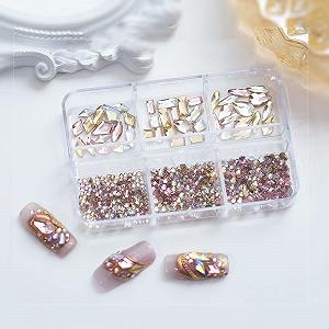 3D кристали для нігтів Gemischte Стрази Прозорий synthetic.ua - Фото 1