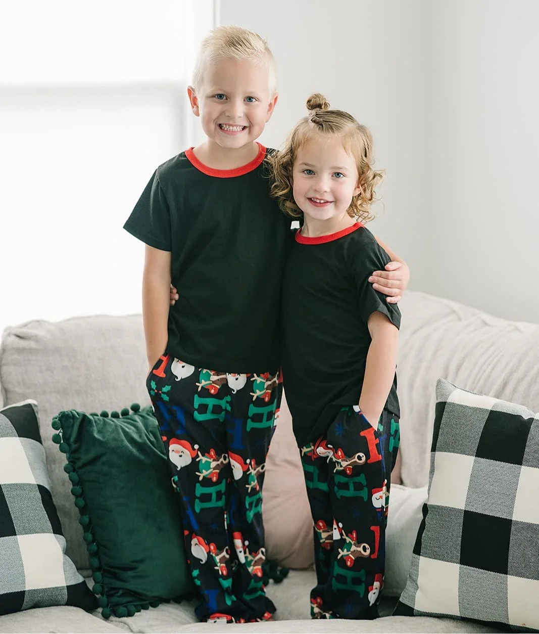 Комплект пижамы IFFEI Family Christmas: футболка с короткими рукавами и штаны с принтом, фото №5 Комплект пижамы IFFEI Family Christmas: футболка с короткими рукавами и штаны с принтом, фото №5