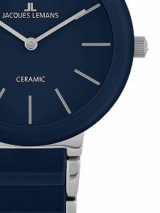 Женские часы Jacques Lemans Monaco Ceramic 34 мм 10 ATM со стальным ремешком 42-7Y synthetic.ua - Фото 1