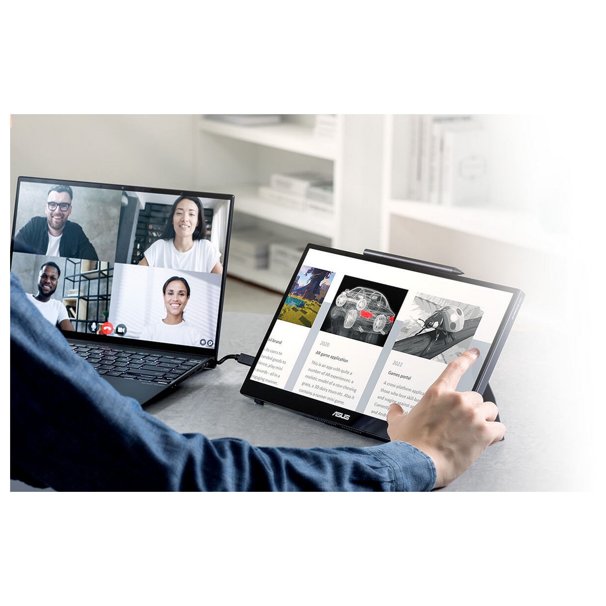 Монітор портативний LCD 14" Asus ZenScreen Ink MB14AHD (90LM063V-B01170), фото №12