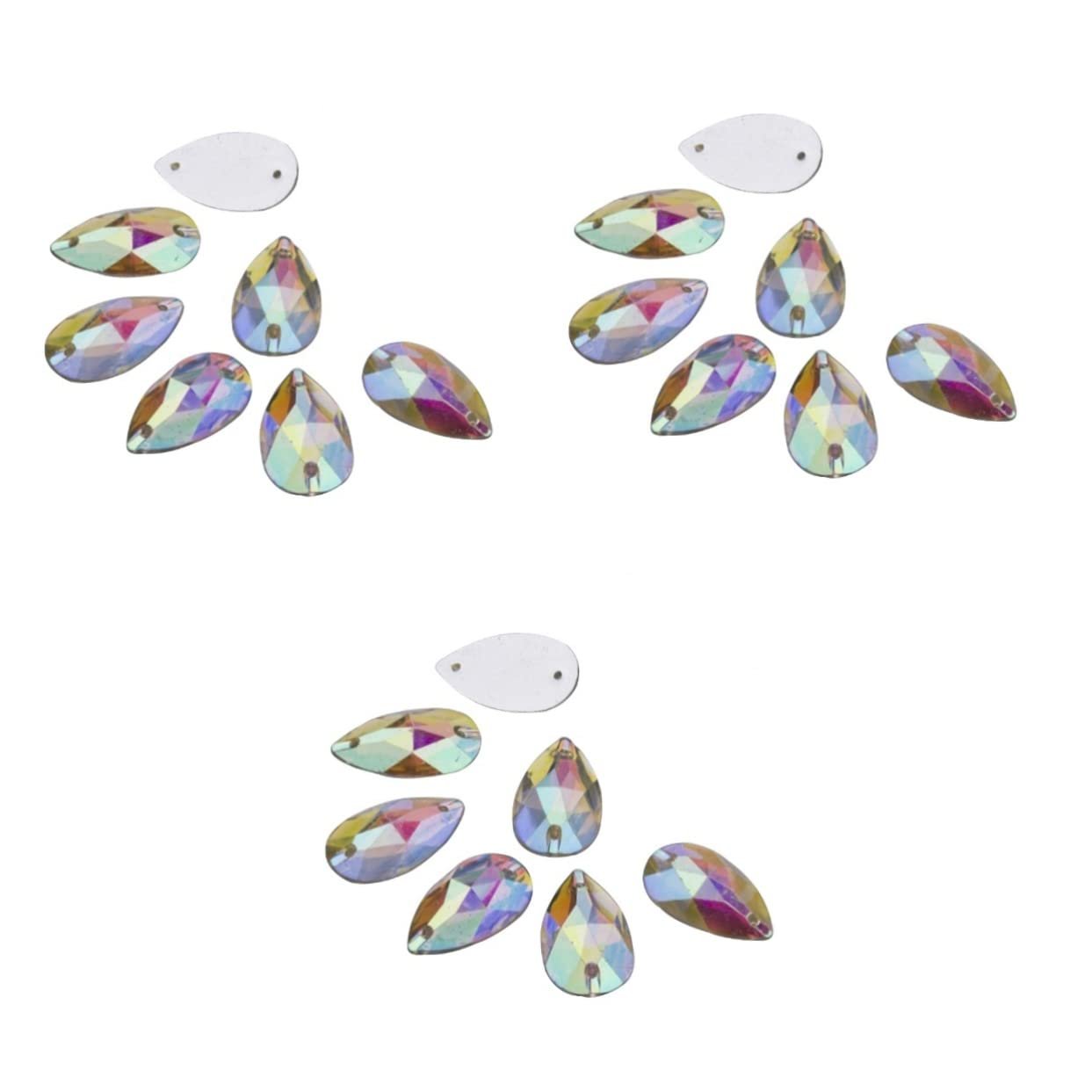 Стрази Краплеподібні POPETPOP 150 шт. AB кольору, фото №8