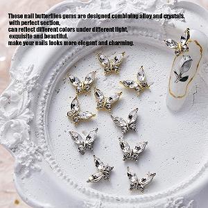 Метелики, Металеві 3D підвіски-метелики Золотисті та сріблясті synthetic.ua - Фото 1