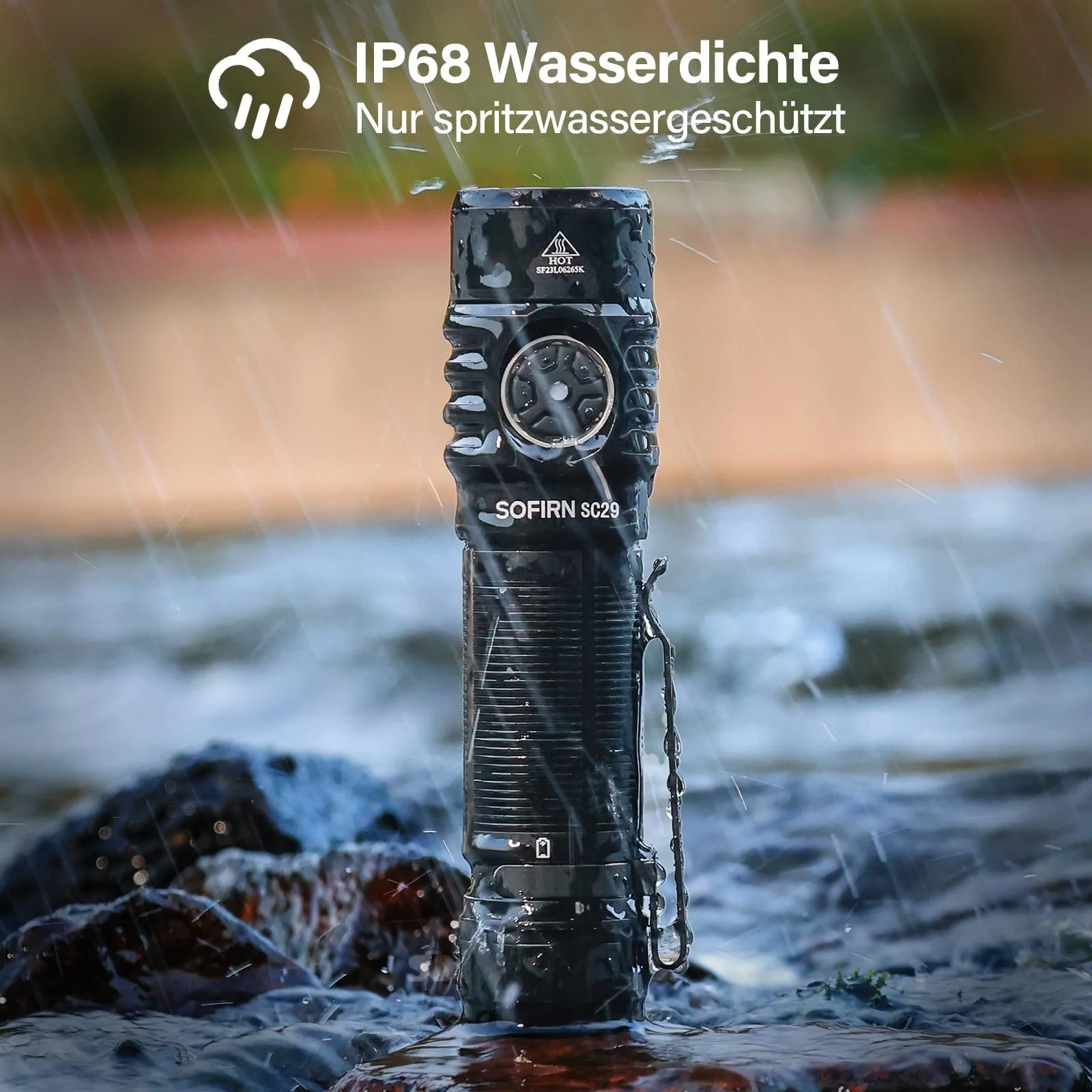 Фонарь Sofirn SC29 LED USB C Перезаряжаемый 3000 люмен Супер Яркий EDC Ручной Фонарь для спорта на открытом воздухе Пешего туризма Кемпинга, фото №4