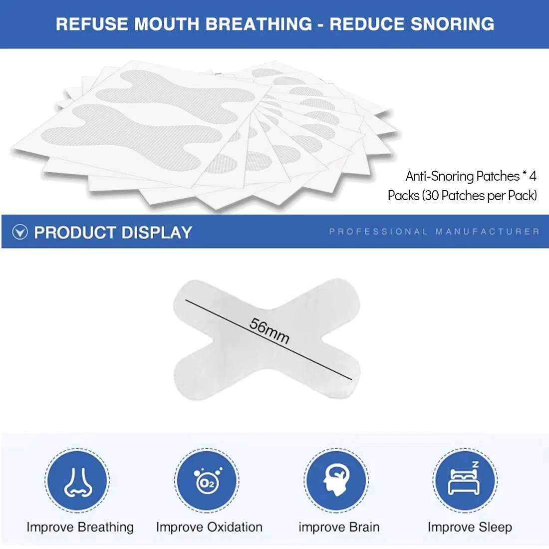 Пластыри для сна (4 набора, 120 штук) Премиум, фото №2