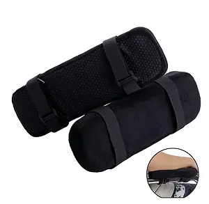 Ергономічна м’яка підставка-підлокітник на липучках 1 шт Чорний - Фото 1