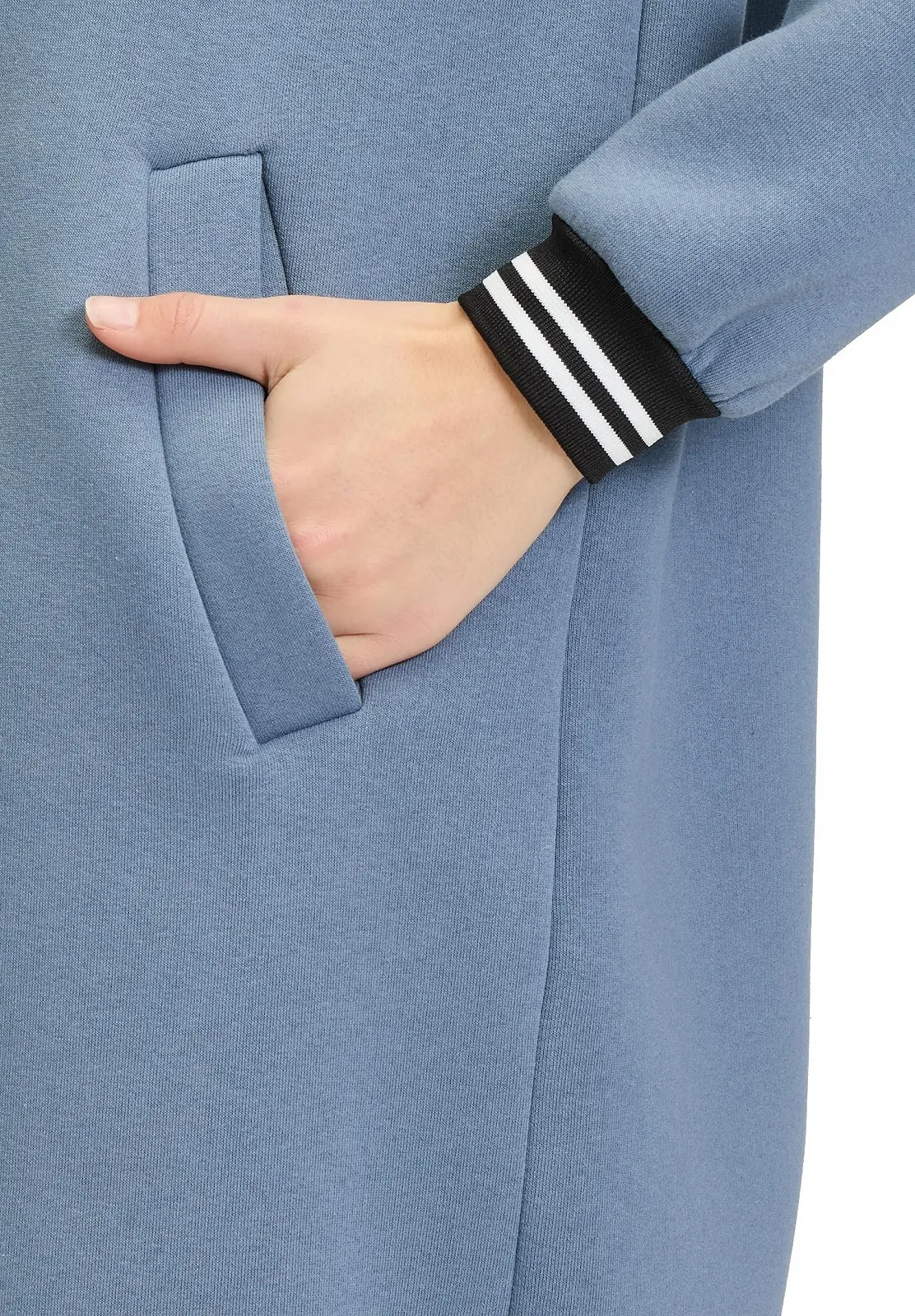 Жіноче пальто Amber & June з смугастими манжетами, фото №6