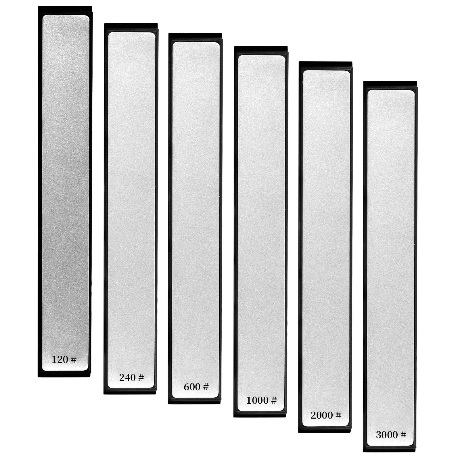 Набір алмазних точильних каменів 6 шт. 120# 240# 600# 1000# 2000# 3000# для кухні, фото №1