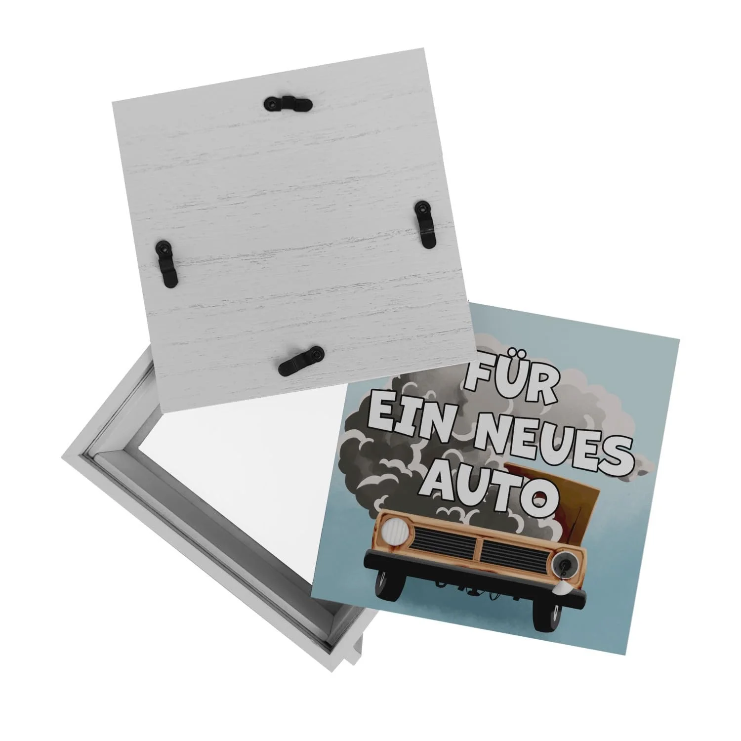 Скарбничка-рамка For a new car дерев'яна з кумедним мотивом, фото №8
