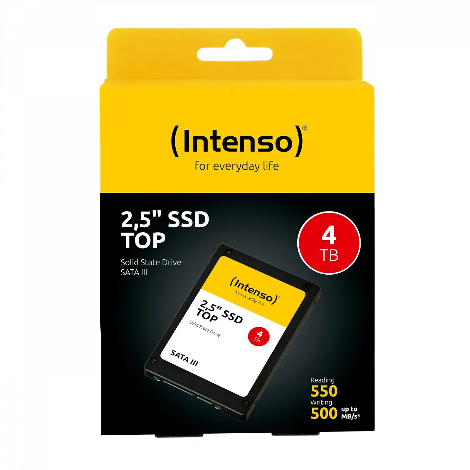 Внутрішній SSD накопичувач Intenso Top 4ТБ 2.5" SATA III 550МБ/с Чорний, фото №5 Внутрішній SSD накопичувач Intenso Top 4ТБ 2.5" SATA III 550МБ/с Чорний, фото №5