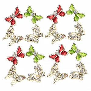 Подвески для ногтей 40 шт. Бабочка - Фото 1