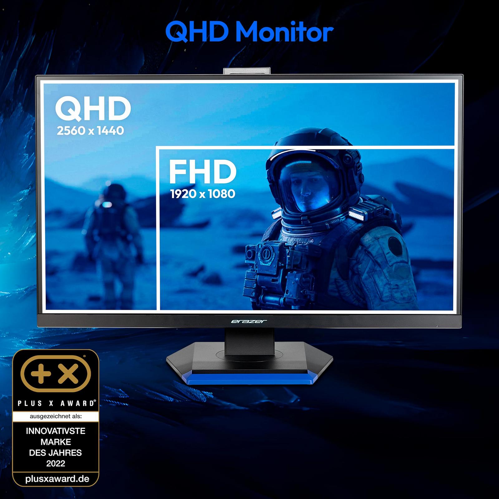 Монитор ERAZER Spectator X40 MD 21727 68.6 см (27 дюймов) QHD HDR10 для игр (180Hz, 1440p, Adaptive Sync, 16:9, 1мс, HDMI, DisplayPort), фото №2 Монитор ERAZER Spectator X40 MD 21727 68.6 см (27 дюймов) QHD HDR10 для игр (180Hz, 1440p, Adaptive Sync, 16:9, 1мс, HDMI, DisplayPort), фото №2