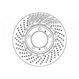 Гальмівний диск TRW SINGLE DF6266S для PORSCHE передня вісь праворуч synthetic.ua - Фото 1
