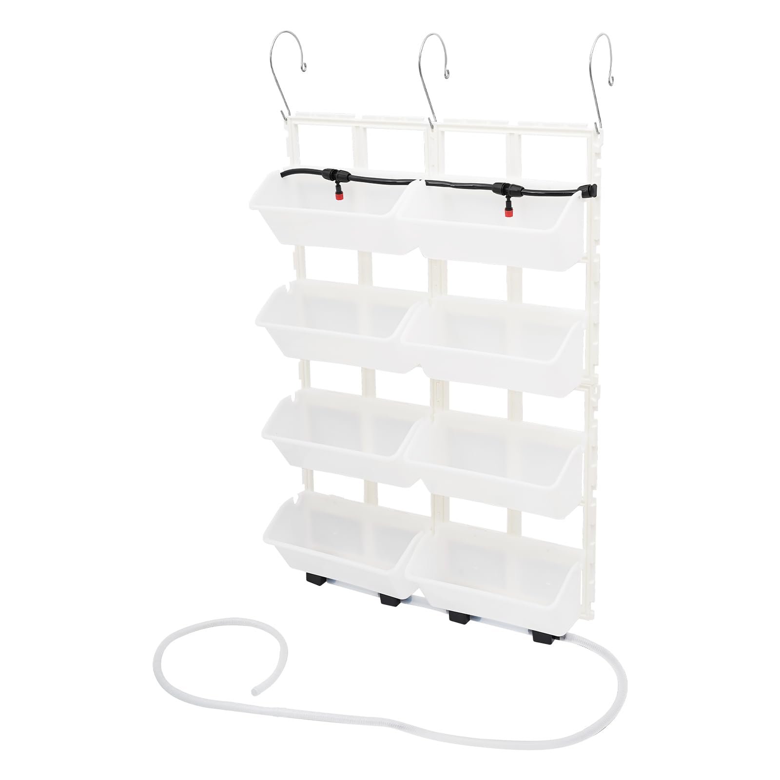 Підвісний вертикальний вазон Madelynn 67 x 18,6 x 93 см З дренажним шлангом та 8 горщиками, фото №4 Підвісний вертикальний вазон Madelynn 67 x 18,6 x 93 см З дренажним шлангом та 8 горщиками, фото №4