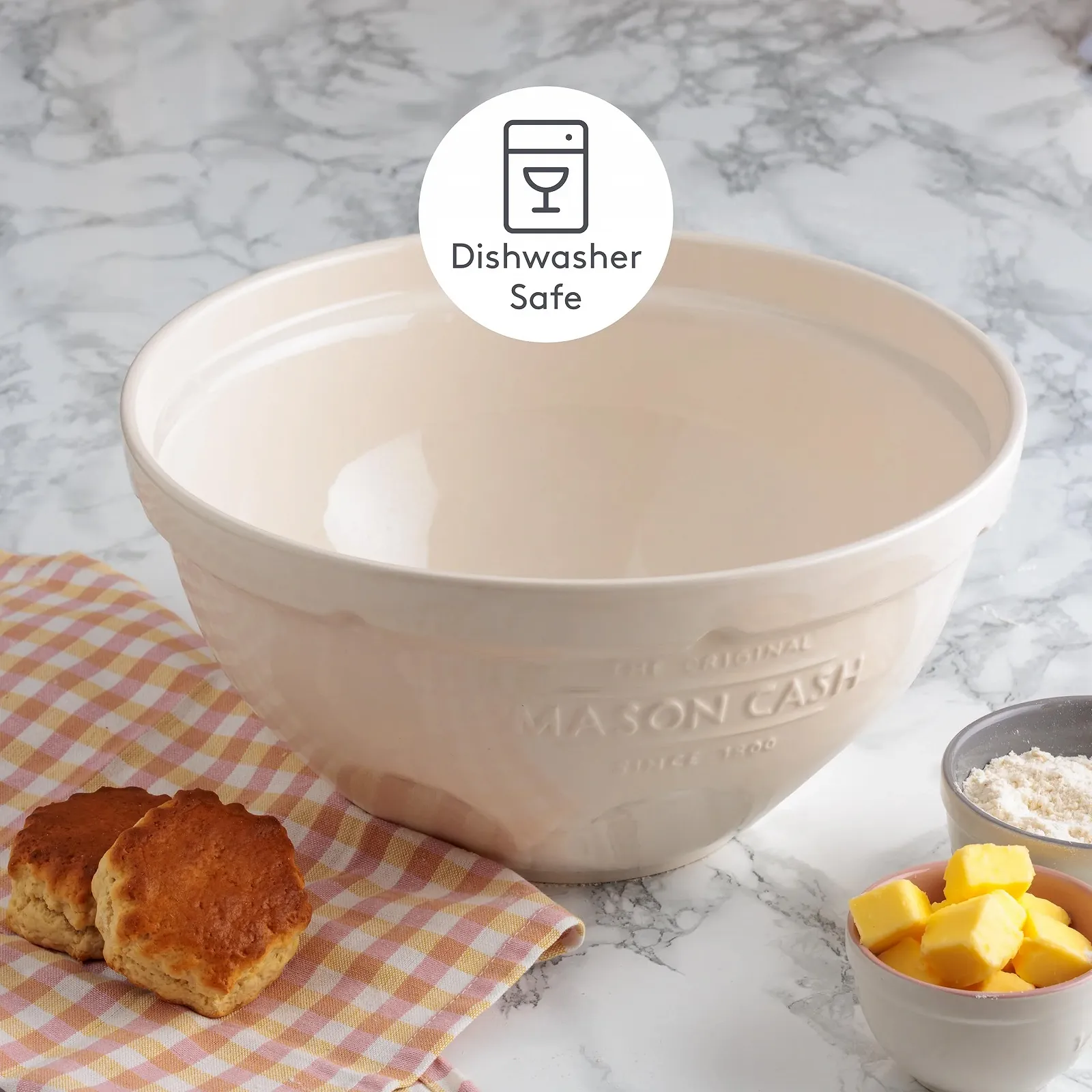 Миска для смешивания Mason Cash Innovative Kitchen Size 12 29 см 5 л Керамика Белый, фото №3 Миска для смешивания Mason Cash Innovative Kitchen Size 12 29 см 5 л Керамика Белый, фото №3