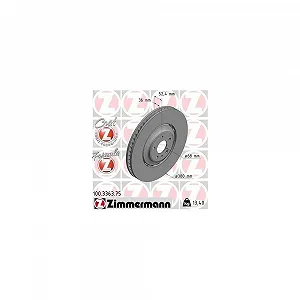 Тормозной диск ZIMMERMANN FORMULA Z 100.3363.75 для VAG передняя ось synthetic.ua - Фото 1