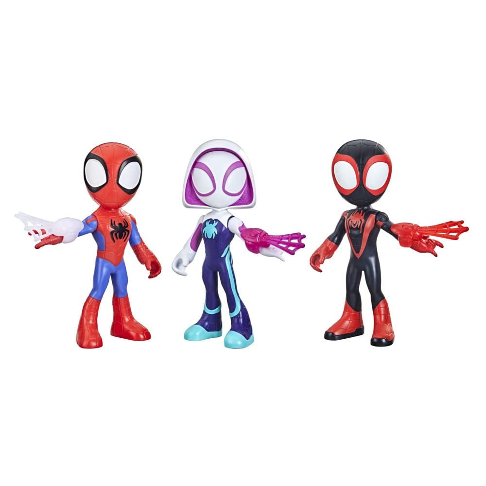 Фигурки Team Spidey, 3 шт., 22,5 см, с веб-аксессуарами, фото №1