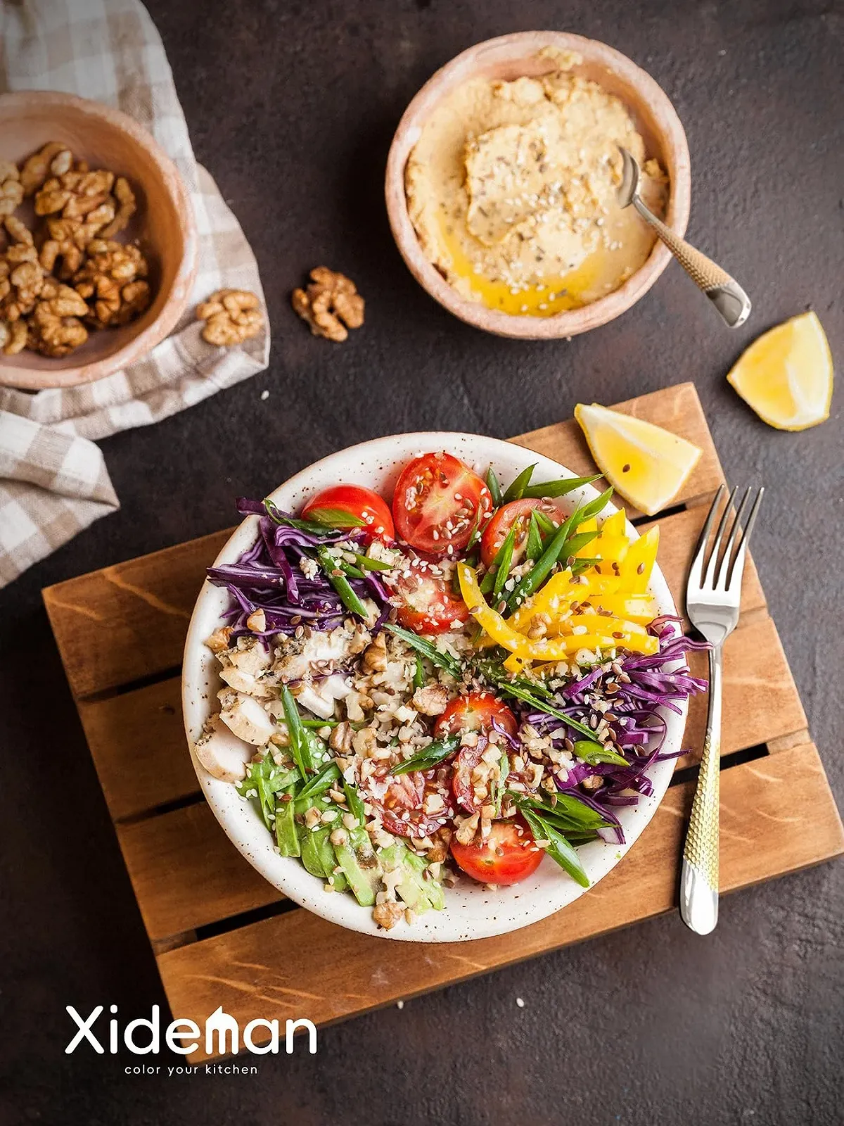 Набір десертних ложок Hammered, 12 шт, 17 см, нержавіюча сталь 18/10, чорний, фото №2