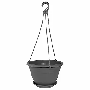 Подвесная корзина Pflanzen Kölle Galicia Пластиковая с кронштейном и подставкой Коричневый - Фото 1