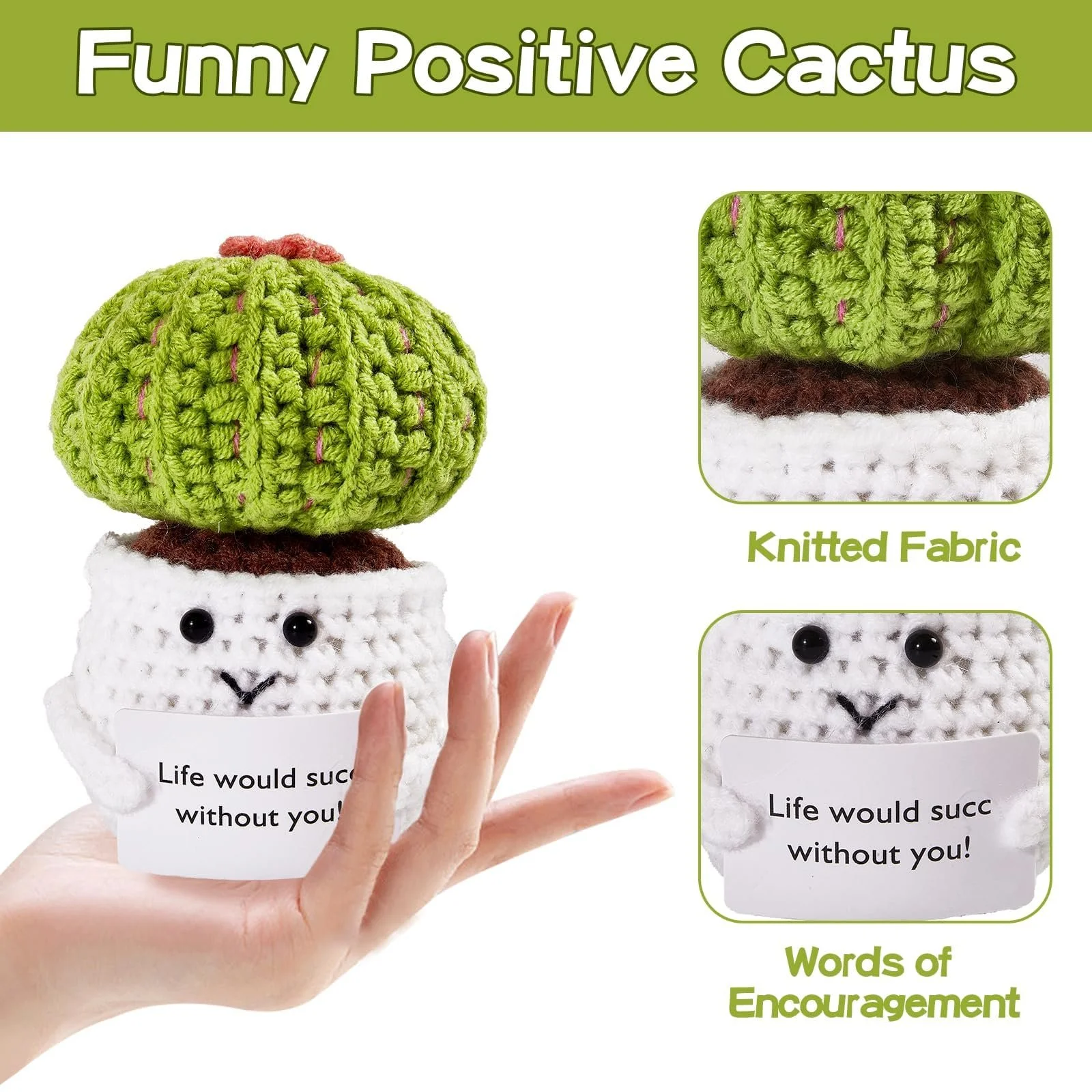 Bambebe Positive Cactus, Мини Плюшевые Фигурки, фото №2 Bambebe Positive Cactus, Мини Плюшевые Фигурки, фото №2